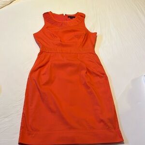 Tempting Tangerine Banana Republic Dress with Pockets!